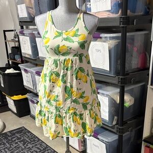 Old Navy Lemon Print Dress - Kids Size XL (14-16)